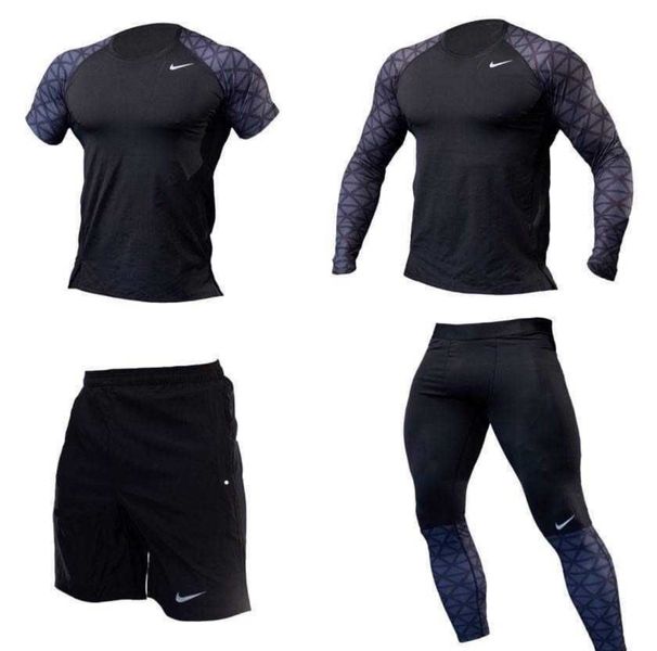 Компрессионный костюм Nike 4в1: Рашгард, шорты, леггинсы, футболка 123125 фото
